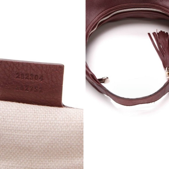 100% Auth Gucci Soho Hobo BagPebbled Calfskin - Picture 7 of 8